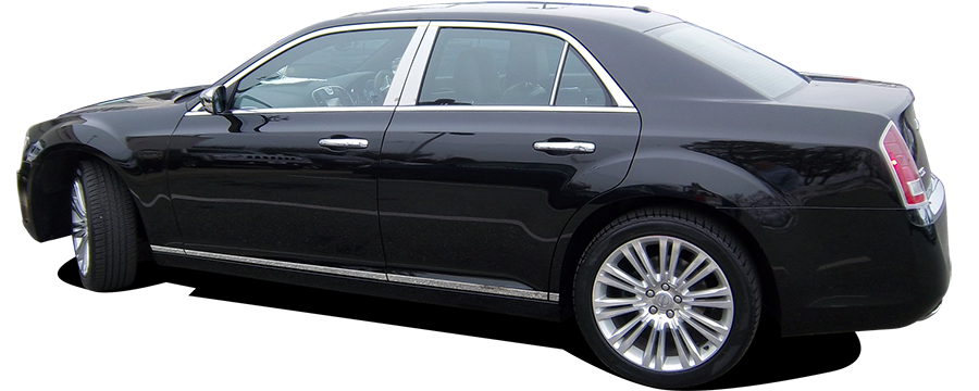 Chrome Door Handle Covers No Key Hole 11-18 Chrysler 300